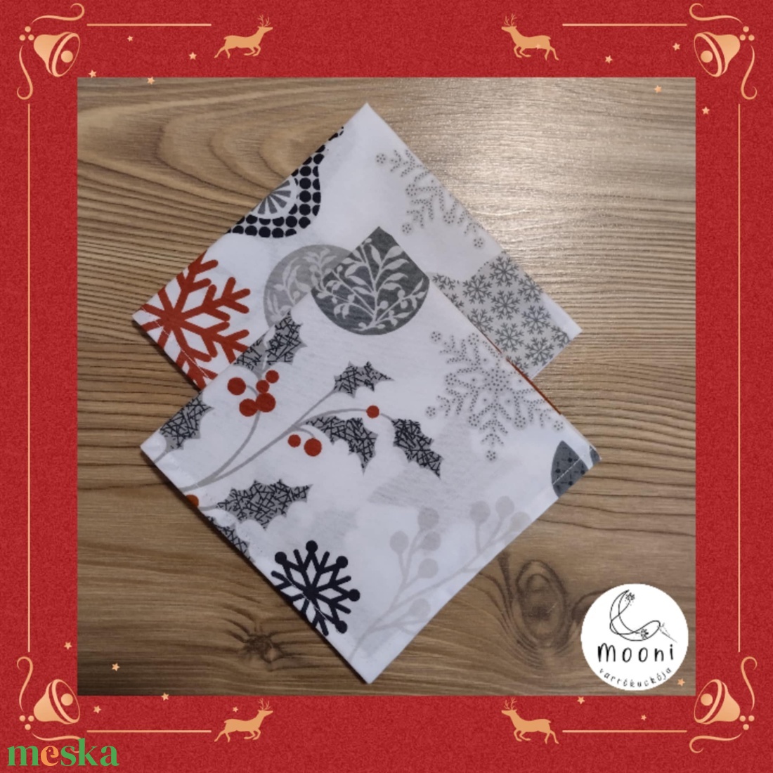 Karácsonyi textilszalvéta - 2 darabos csomag (fehér alapon karácsonyi mintás) - otthon & életmód - konyhafelszerelés, tálalás - konyhai textil - szalvéta - Meska.hu Karácsonyi textilszalvéta - 2 darabos csomag (fehér alapon karácsonyi mintás) - otthon & életmód - konyhafelszerelés, tálalás - konyhai textil - szalvéta - Meska.hu