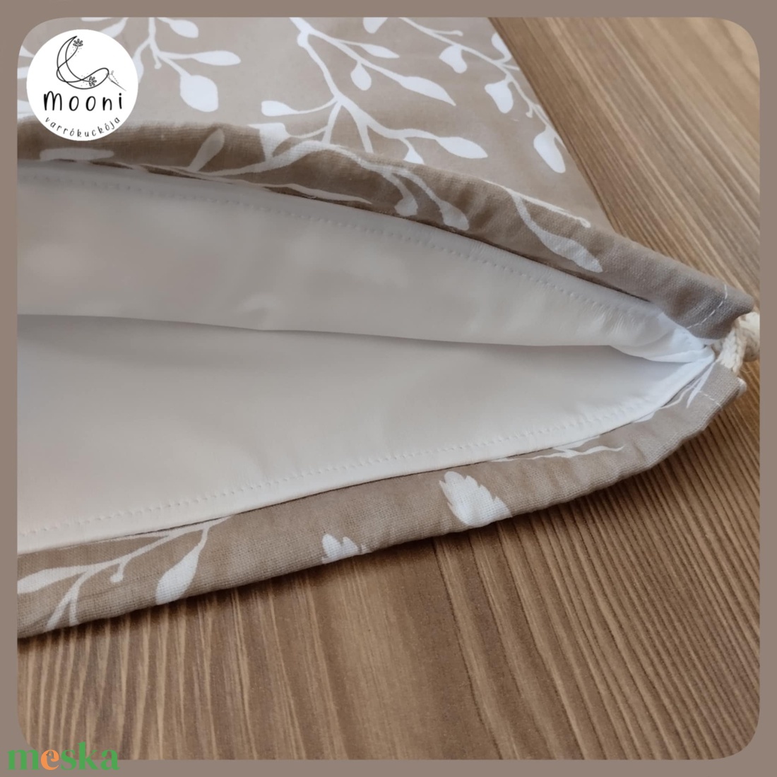 Kenyeres zsák frissentartó PUL béléssel (M-es méret) - /barna-fehér leveles/ - táska & tok - bevásárlás & shopper táska - kenyeres zsák - Meska.hu Kenyeres zsák frissentartó PUL béléssel (M-es méret) - /barna-fehér leveles/ - táska & tok - bevásárlás & shopper táska - kenyeres zsák - Meska.hu