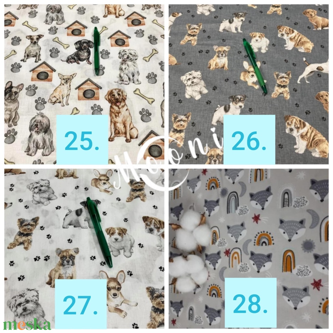 2. Mintás pamutvászon anyagminták rendelésre készülő termékekhez (Nem megvásárolható!) - kellékek & szerszámok - méteráru - szövet - Meska.hu 2. Mintás pamutvászon anyagminták rendelésre készülő termékekhez (Nem megvásárolható!) - kellékek & szerszámok - méteráru - szövet - Meska.hu