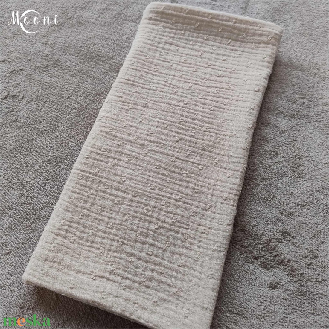 Dupla géz babakendő, textilpelenka (bézs) - baba - mama - pelenkázó, babafürdető kellékek - pelenka - Meska.hu