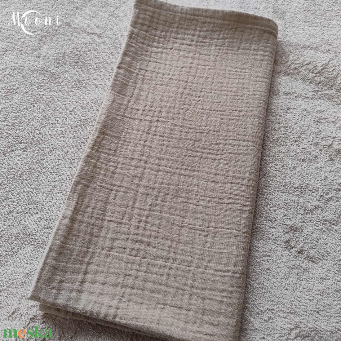 Dupla géz babakendő, textilpelenka (camel) - baba - mama - pelenkázó, babafürdető kellékek - pelenka - Meska.hu