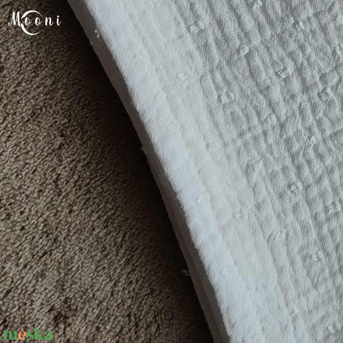 Dupla géz babakendő, textilpelenka (fehér) - baba - mama - pelenkázó, babafürdető kellékek - pelenka - Meska.hu