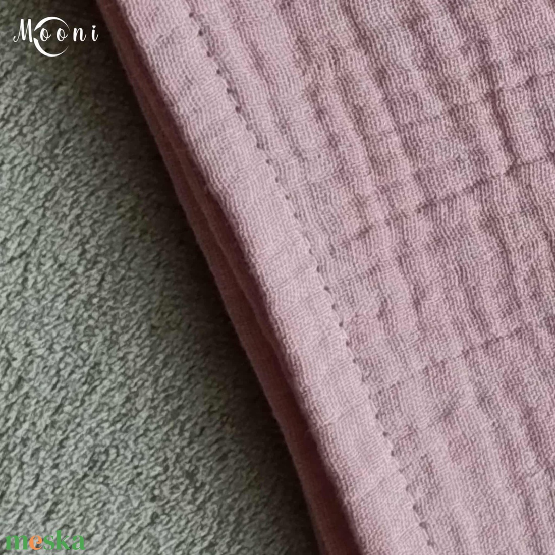 Dupla géz babakendő, textilpelenka (rózsaszín) - szépségápolás - pelenka & babaápolás - pelenka - Meska.hu