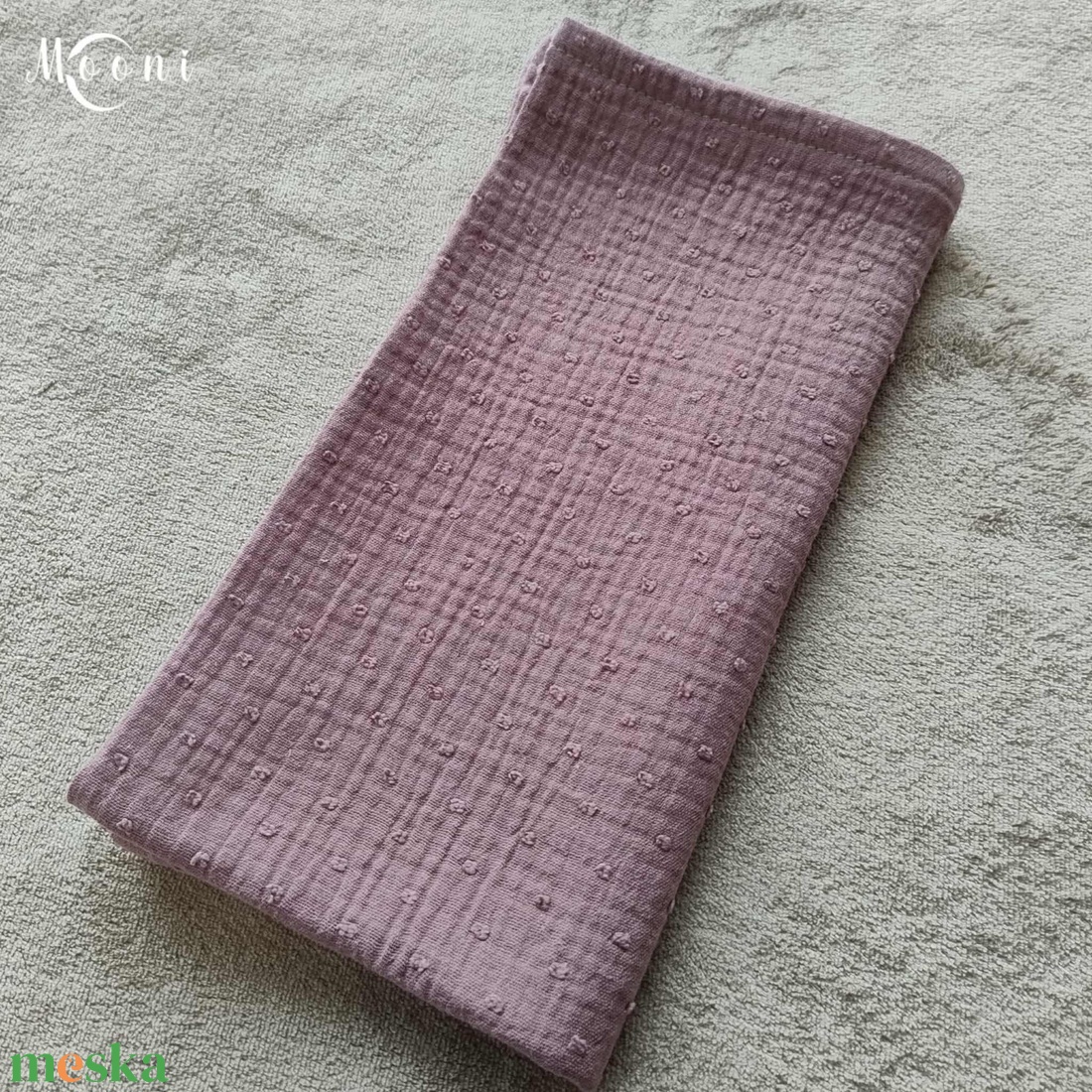 Dupla géz babakendő, textilpelenka (sötét mályva) - szépségápolás - pelenka & babaápolás - pelenka - Meska.hu