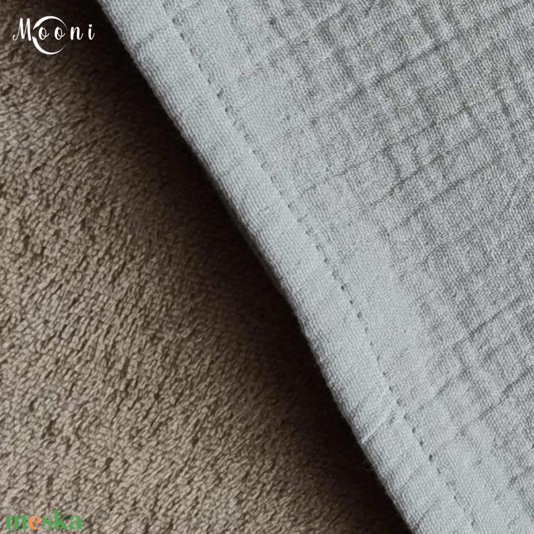 Dupla géz babakendő, textilpelenka (szürke) - baba - mama - pelenkázó, babafürdető kellékek - pelenka - Meska.hu