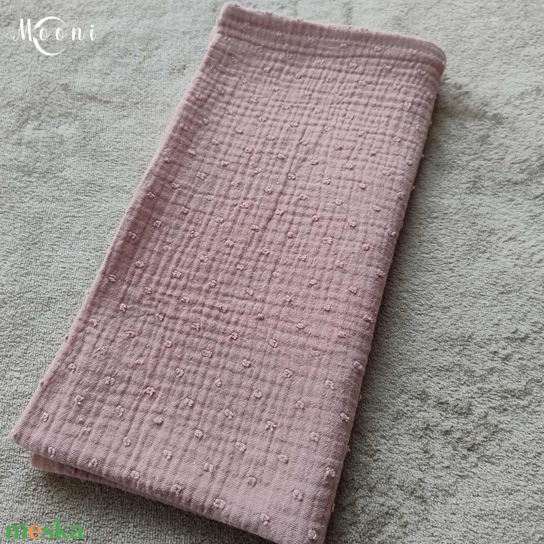 Dupla géz babakendő, textilpelenka (világos mályva) - baba - mama - pelenkázó, babafürdető kellékek - pelenka - Meska.hu