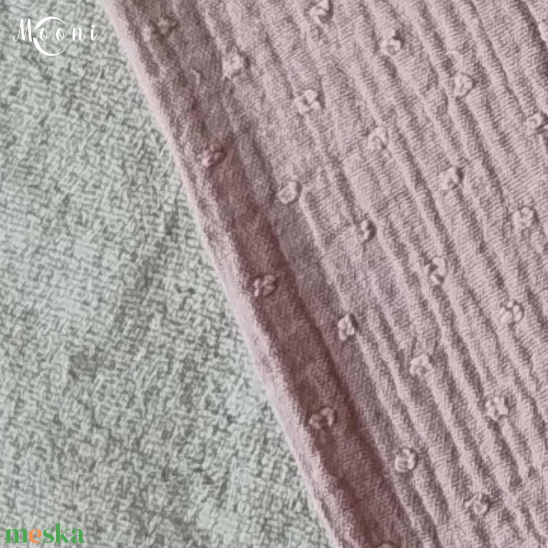 Dupla géz babakendő, textilpelenka (világos mályva) - baba - mama - pelenkázó, babafürdető kellékek - pelenka - Meska.hu