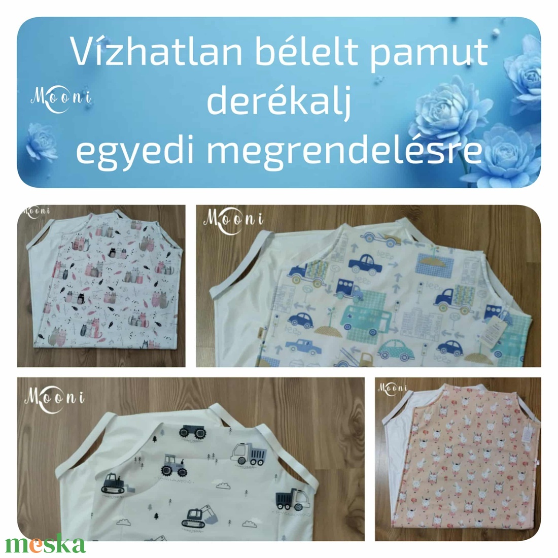 Vízhatlan bélelt pamut derékalj - játék & sport - ovis felszerelés - ovis lepedő - Meska.hu