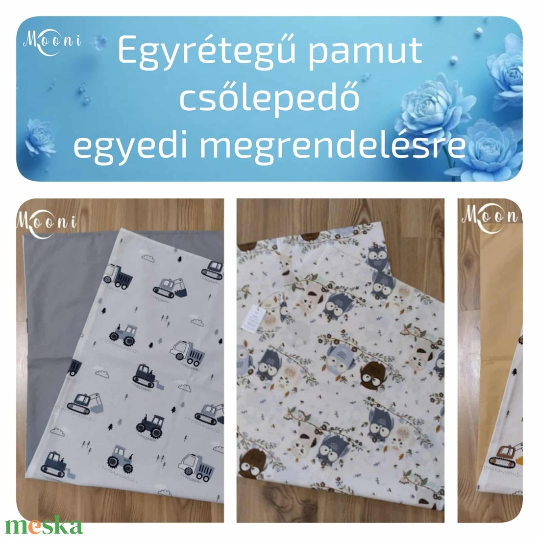 Egyrétegű pamut csőlepedő - játék & sport - ovis felszerelés - ovis lepedő - Meska.hu