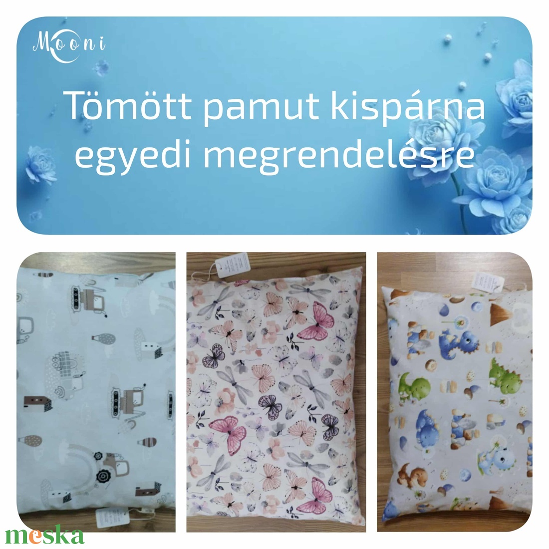 Tömött pamut kispárna - játék & sport - ovis felszerelés - ovis ágynemű - Meska.hu