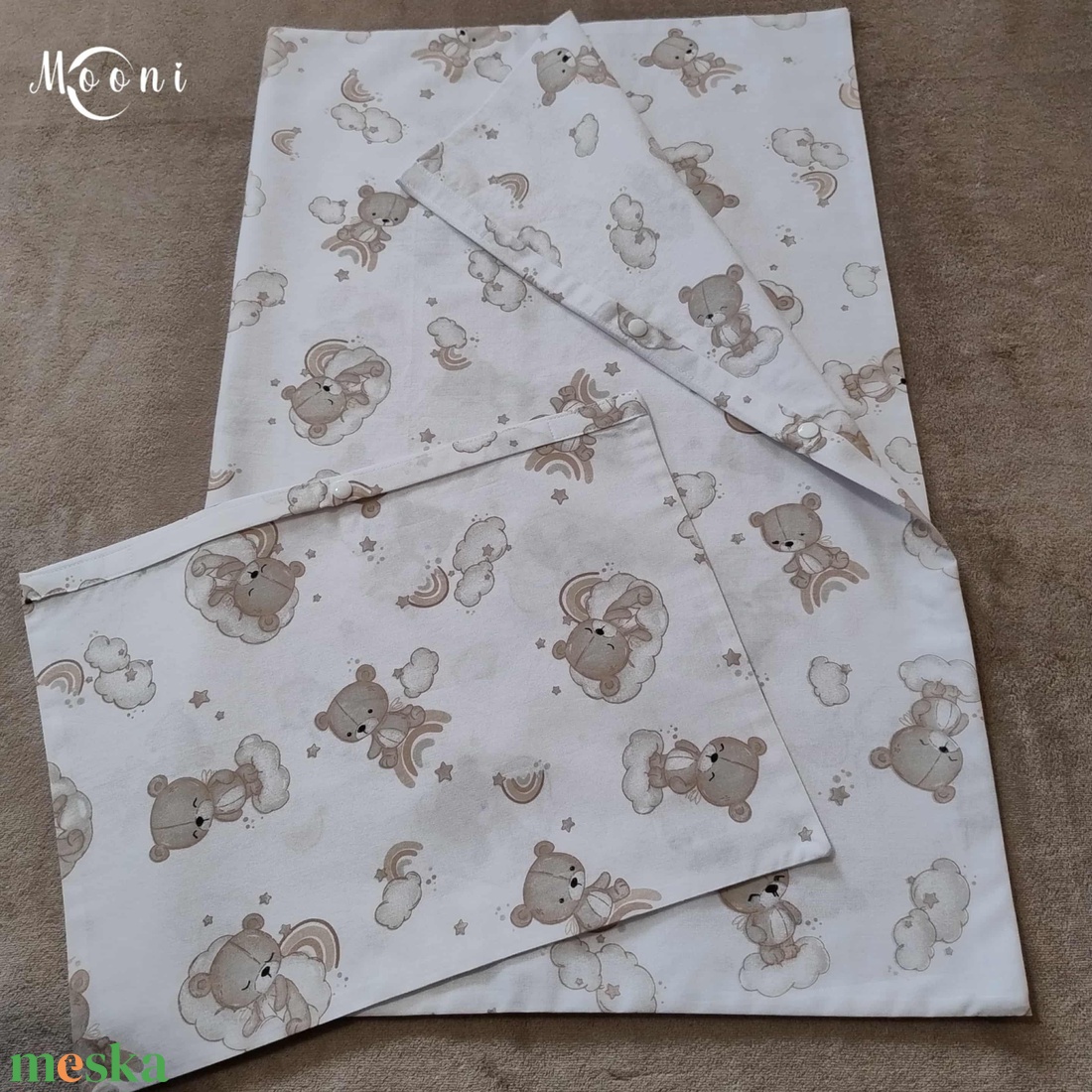 Kismackóm - Pamut ágyneműhuzat szett - otthon & életmód - babaszoba, gyerekszoba - baba ágynemű - Meska.hu