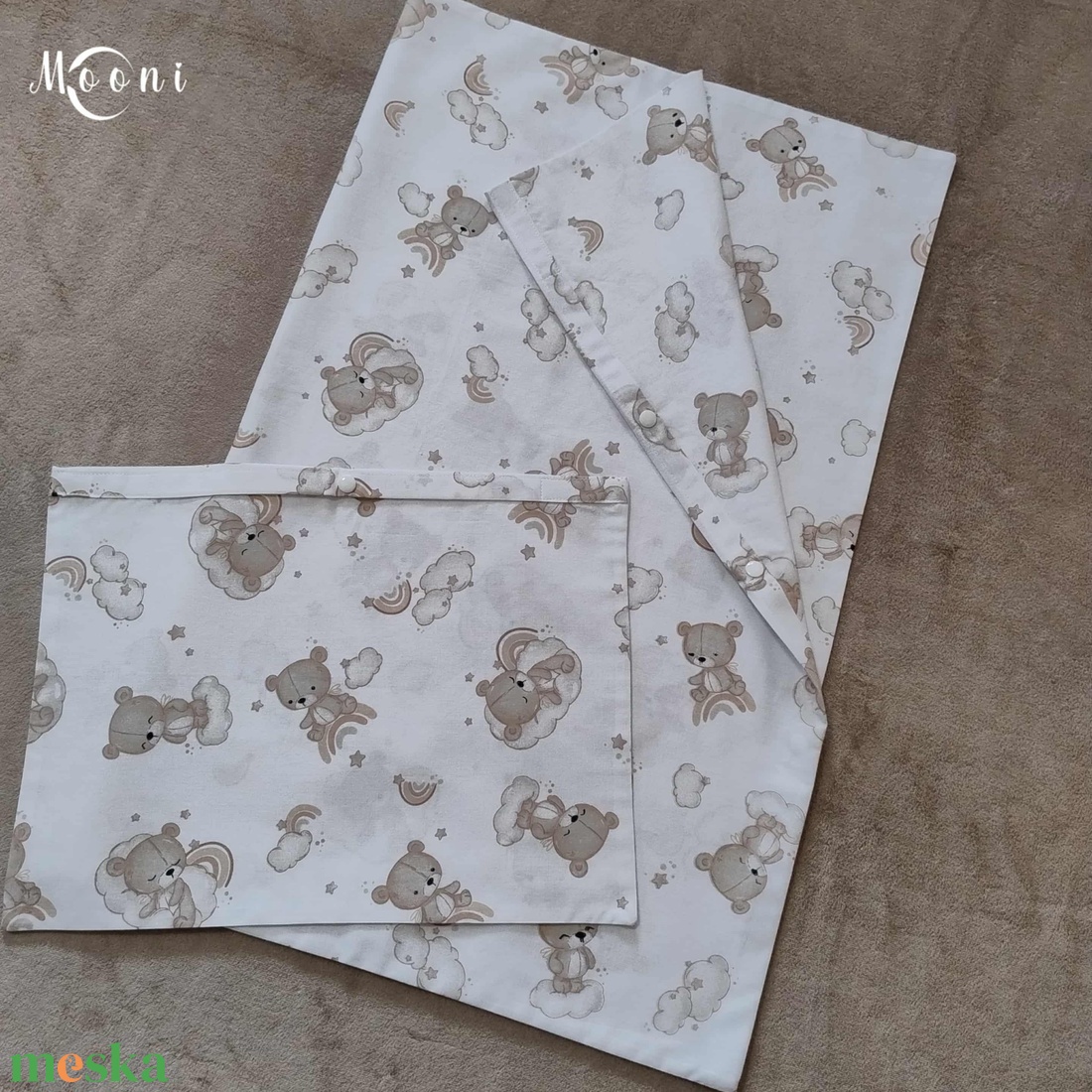 Kismackóm - Pamut ágyneműhuzat szett - otthon & életmód - babaszoba, gyerekszoba - baba ágynemű - Meska.hu