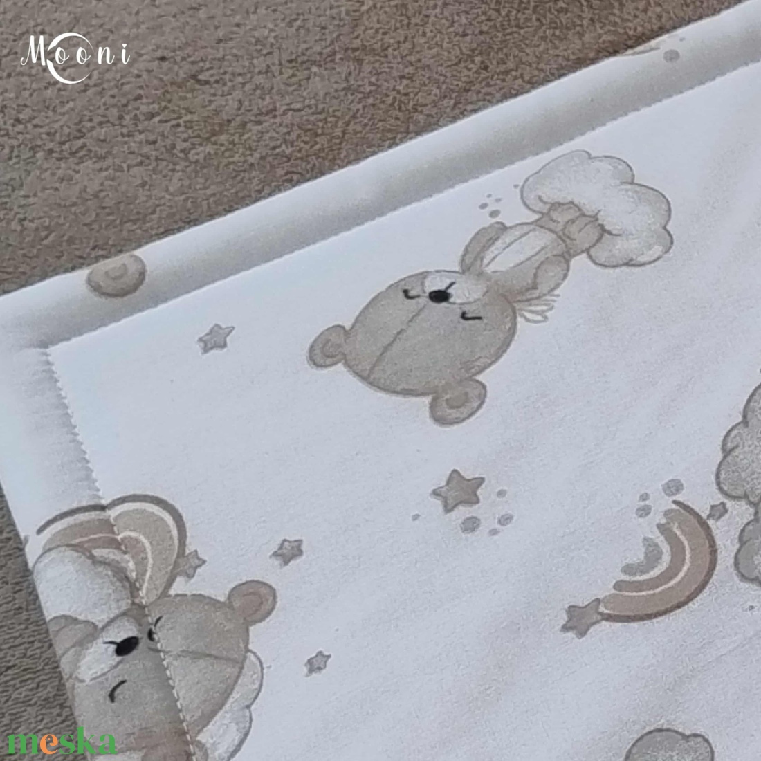 Kismackóm  Lapos pamut kispárna - otthon & életmód - babaszoba, gyerekszoba - baba ágynemű - Meska.hu