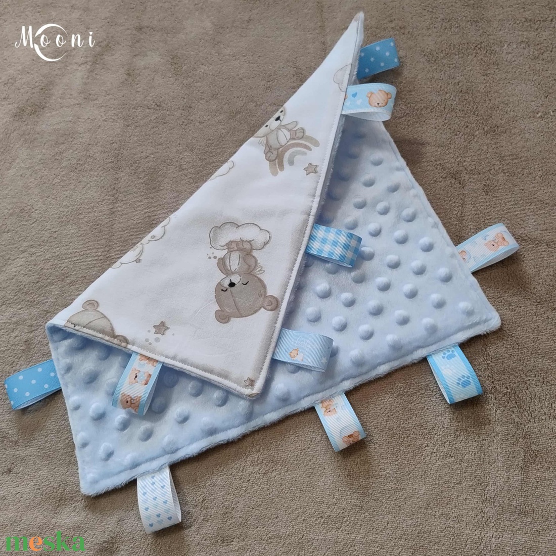 Kismackóm � Címke kendő - baba - mama - baba játékok - szundikendő, alvóka - Meska.hu