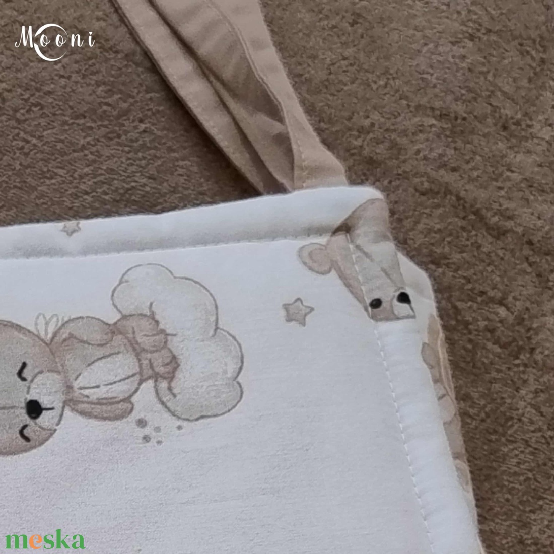 Kismackóm � Klasszikus pamut rácsvédő - otthon & életmód - babaszoba, gyerekszoba - babaszoba, gyerekszoba - Meska.hu