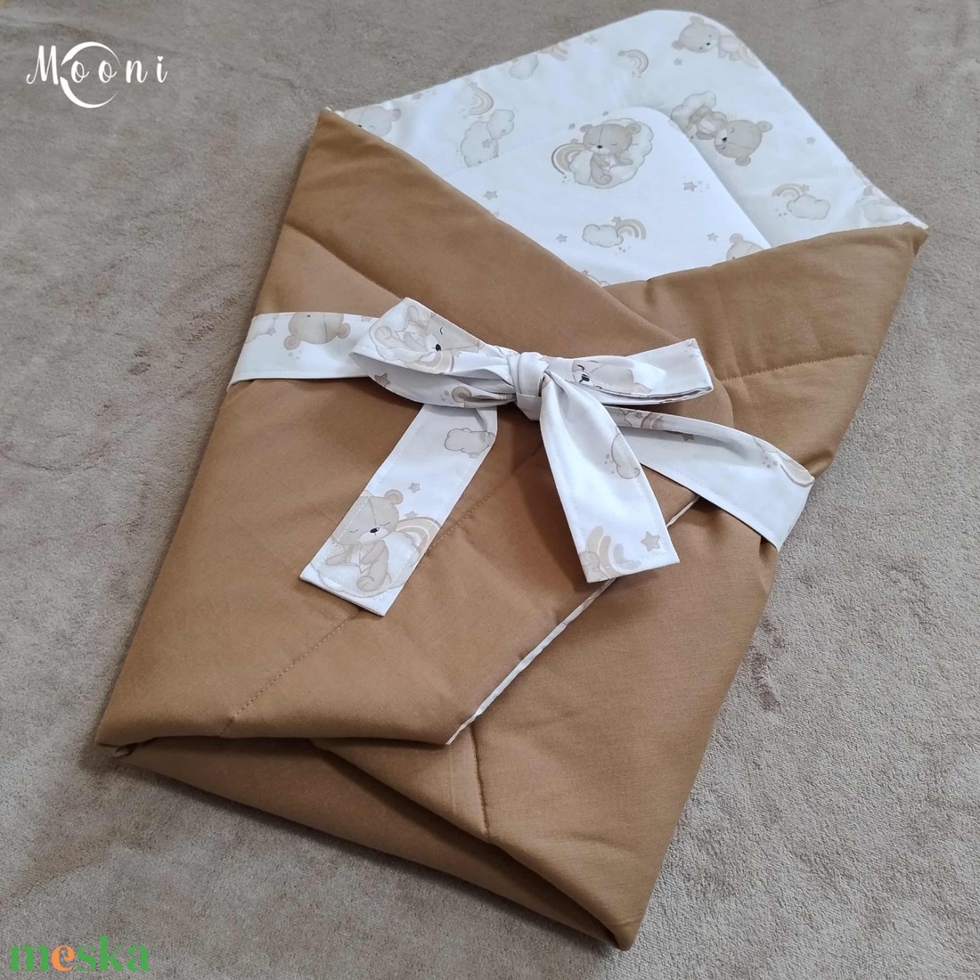 Kismackóm  Pamut pólya - otthon & életmód - babaszoba, gyerekszoba - pólya - Meska.hu