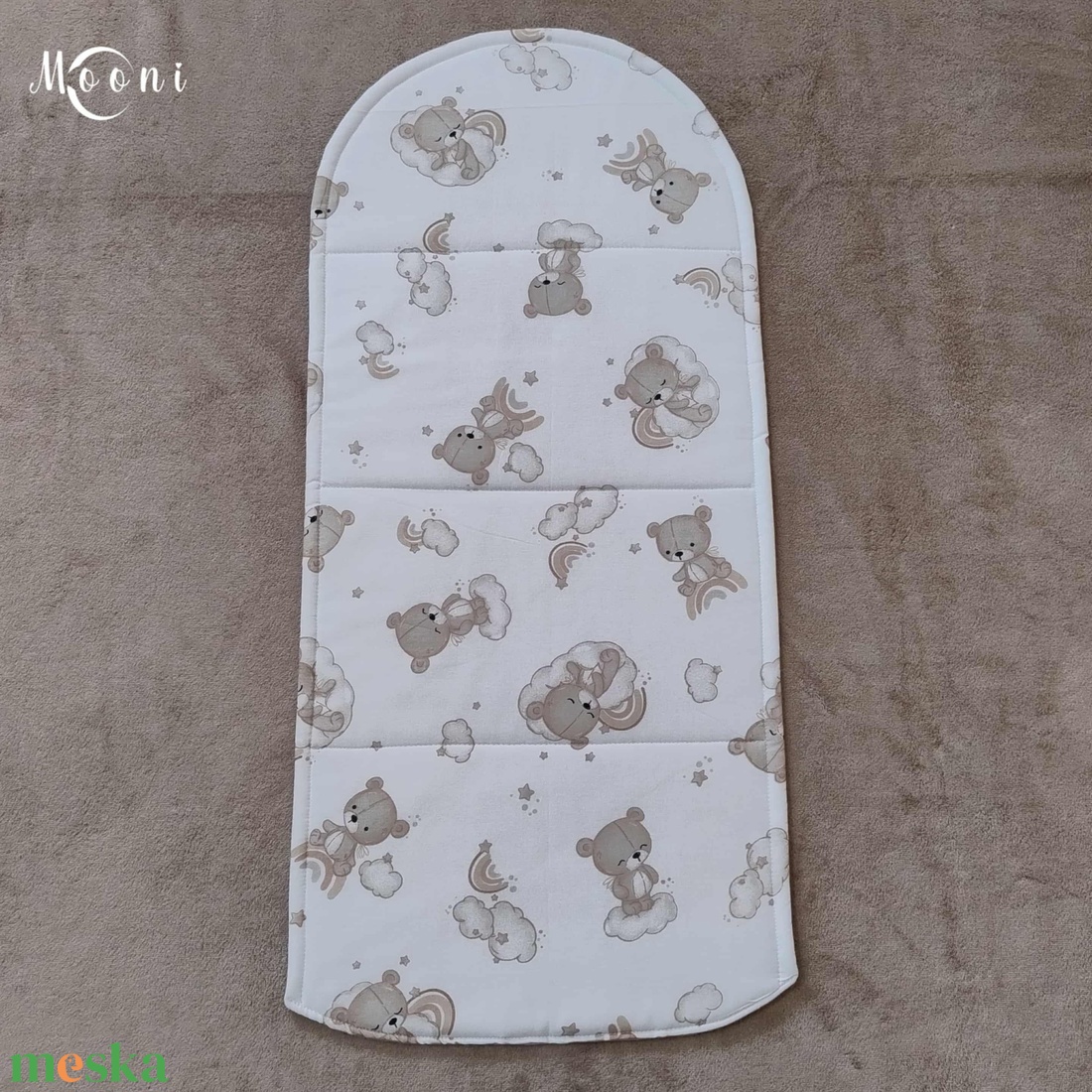 Kismackóm  Pamut babafészek betét - otthon & életmód - babaszoba, gyerekszoba - babafészek - Meska.hu