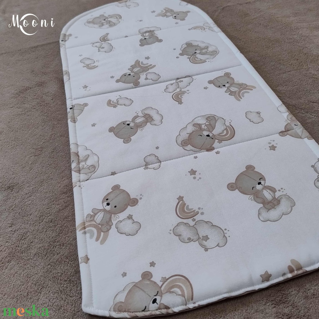 Kismackóm  Pamut babafészek betét - otthon & életmód - babaszoba, gyerekszoba - babafészek - Meska.hu