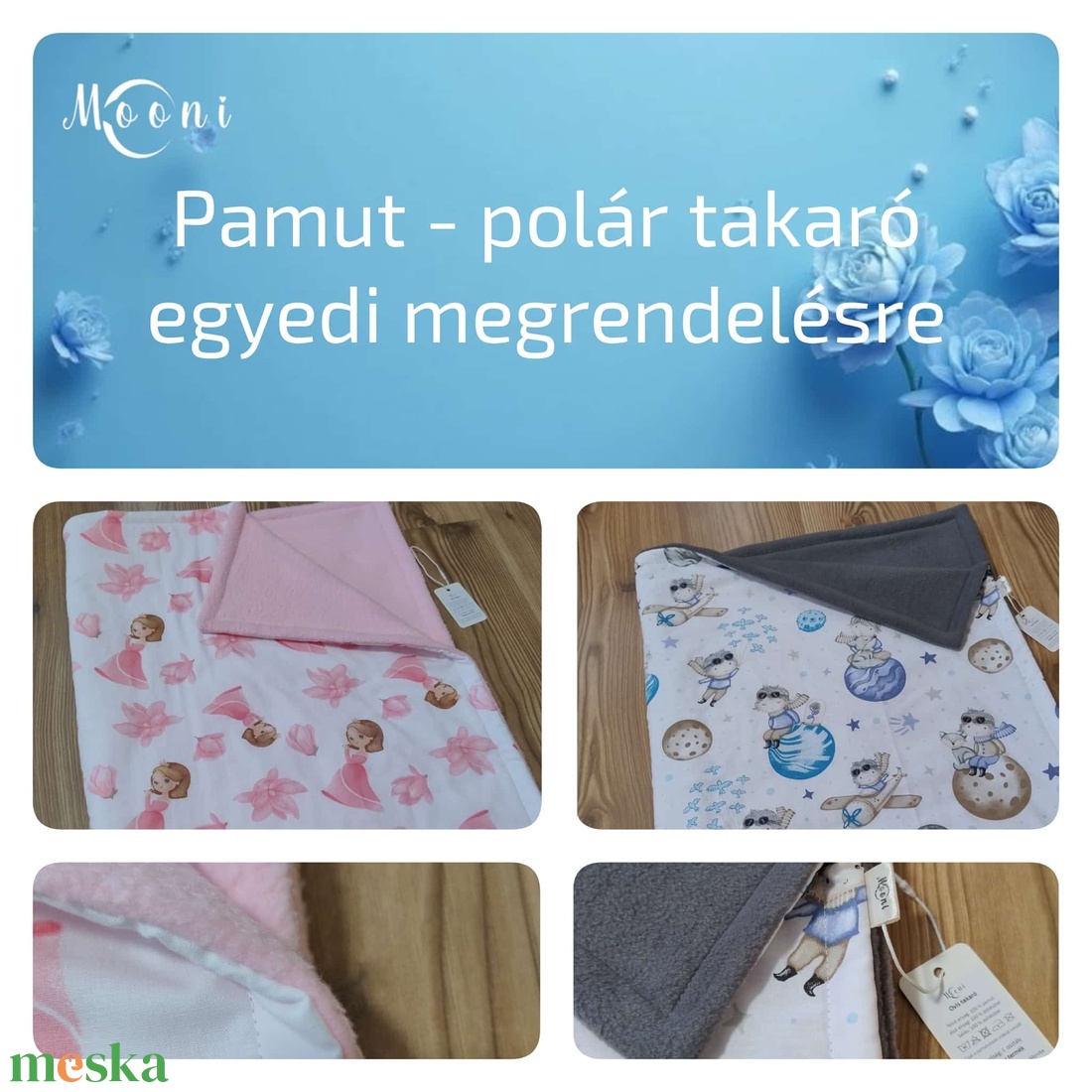 Pamut - polár takaró - otthon & életmód - babaszoba, gyerekszoba - baba ágynemű - Meska.hu