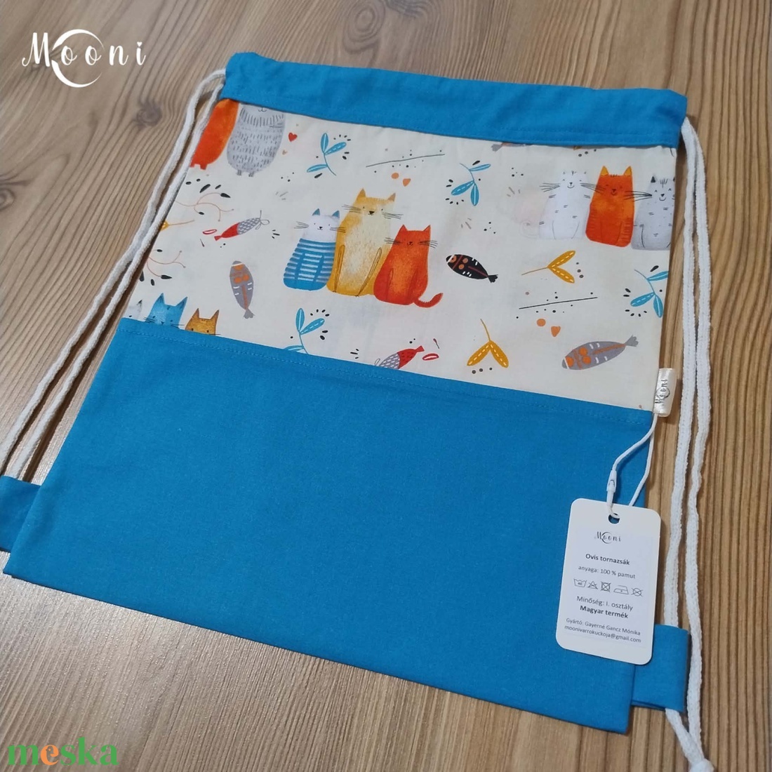 Cicás ruhás zsák szett bölcsibe / oviba - játék & sport - ovis felszerelés - ovis szett - Meska.hu