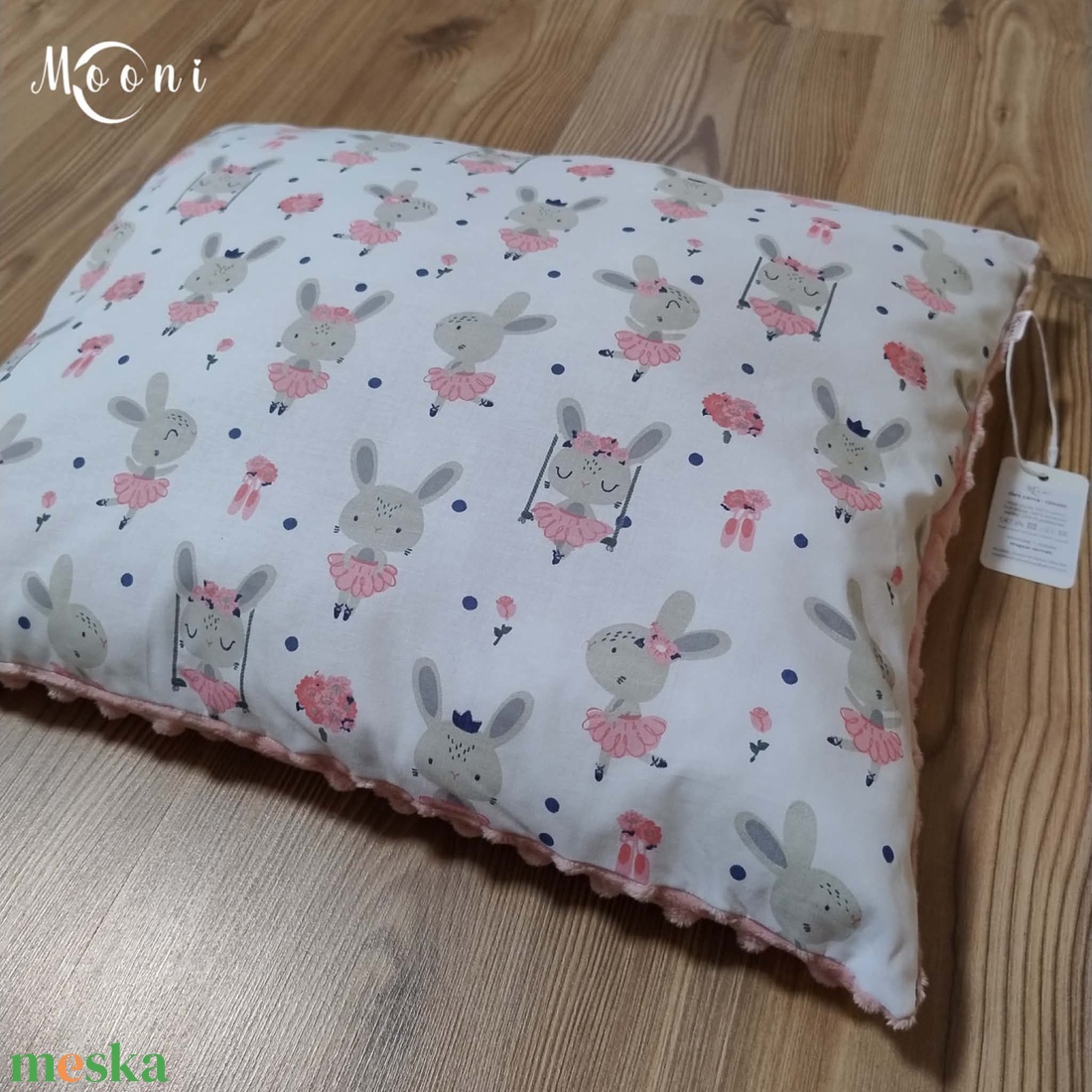 Nyuszis ágynemű szett bölcsibe / oviba (pamut-minky) - játék & sport - ovis felszerelés - ovis szett - Meska.hu