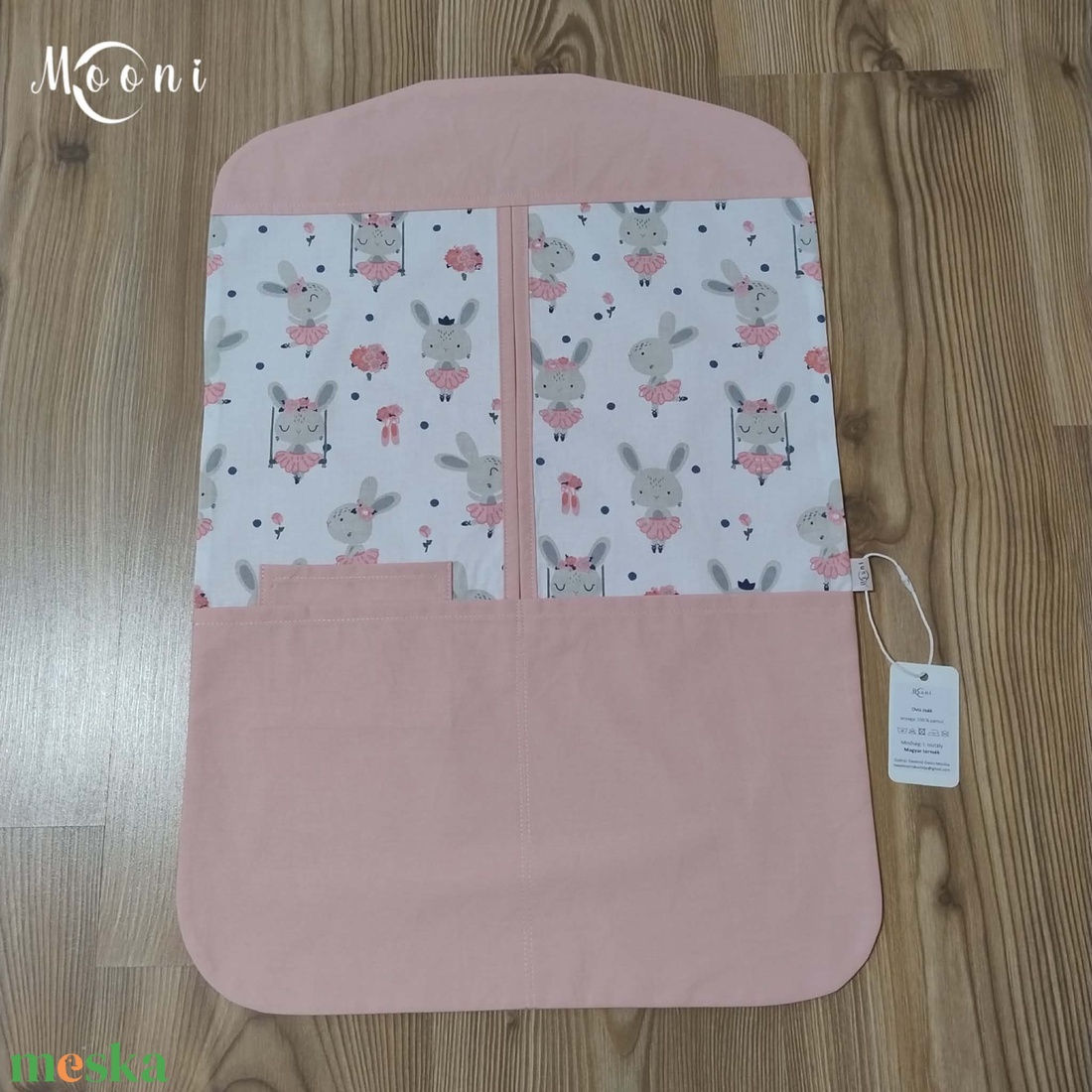 Nyuszis ruhás zsák szett bölcsibe / oviba - játék & sport - ovis felszerelés - ovis szett - Meska.hu