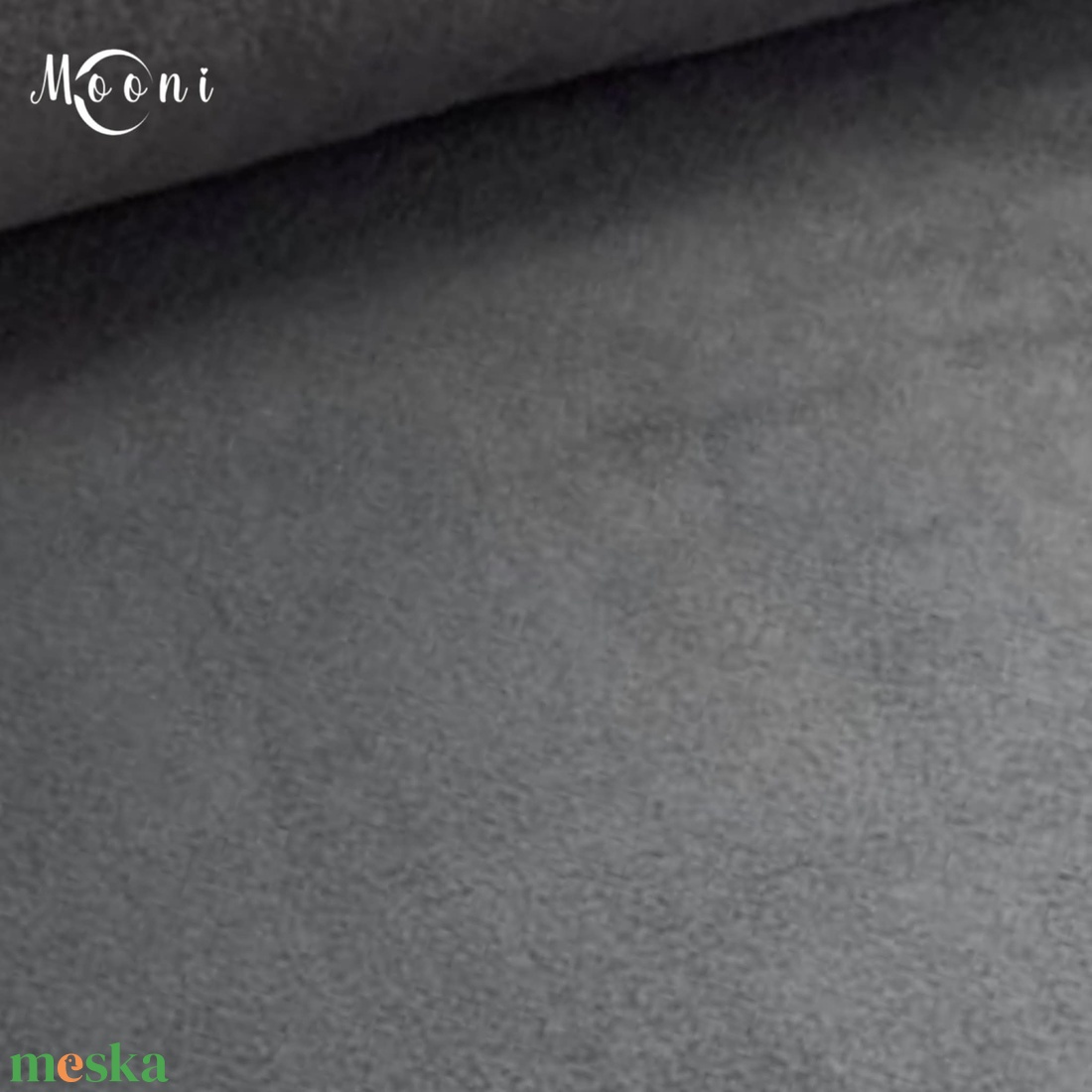 Sötét szürke polár alapanyag termékekhez - kellékek & szerszámok - méteráru - szövet - Meska.hu