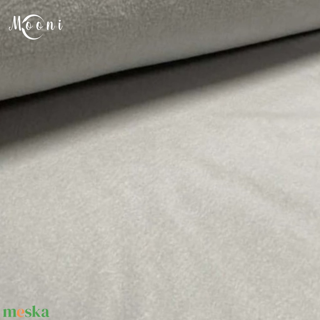 Világos szürke polár alapanyag termékekhez - kellékek & szerszámok - méteráru - szövet - Meska.hu