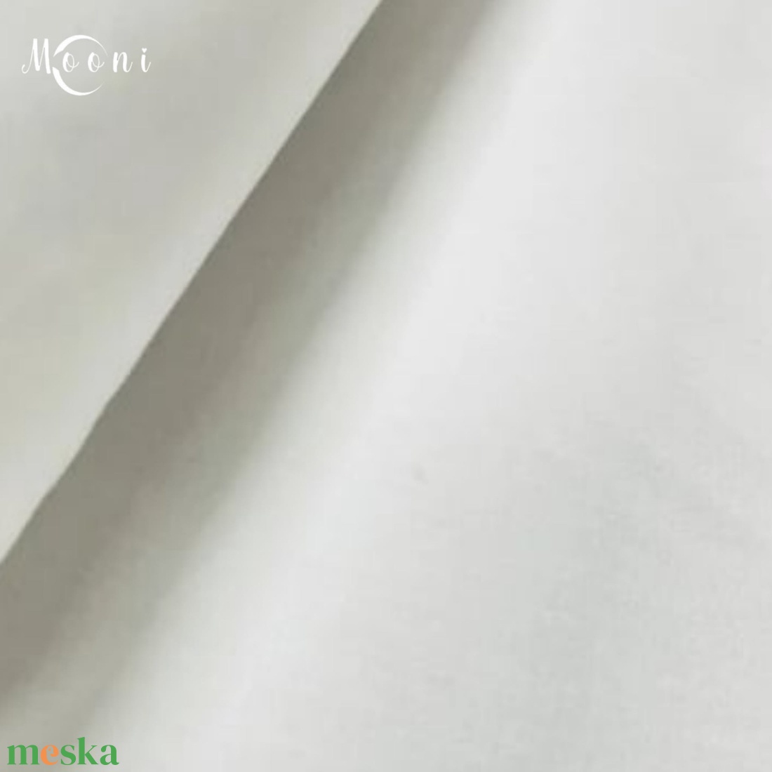 Fehér pamutvászon - egyszínű - alapanyag termékekhez - kellékek & szerszámok - méteráru - szövet - Meska.hu