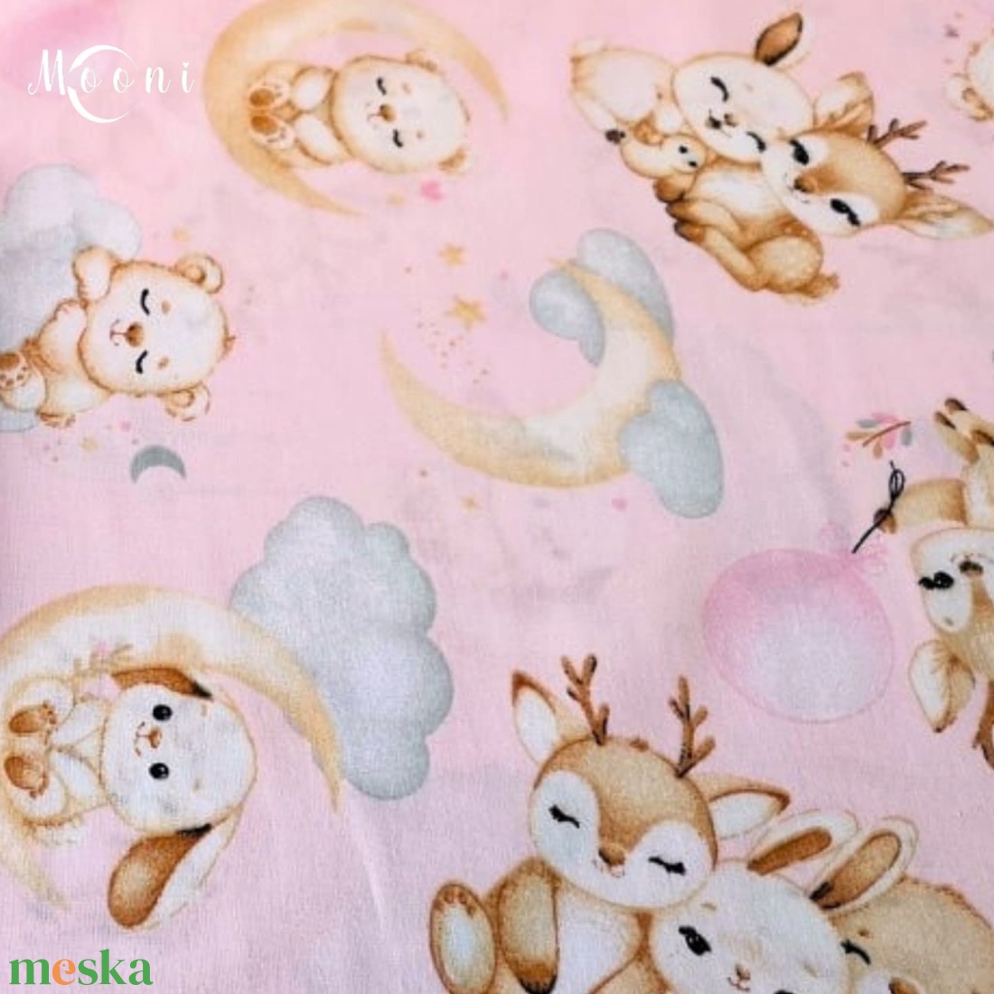 Állatkölykök pamutvászon - mintás - alapanyag termékekhez - kellékek & szerszámok - méteráru - szövet - Meska.hu