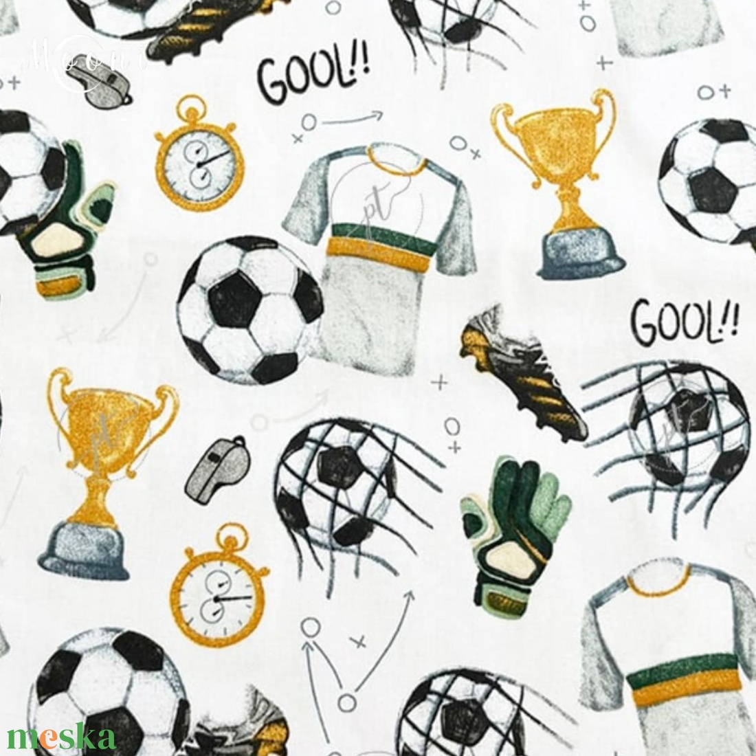 Foci pamutvászon - mintás - alapanyag termékekhez - kellékek & szerszámok - méteráru - szövet - Meska.hu