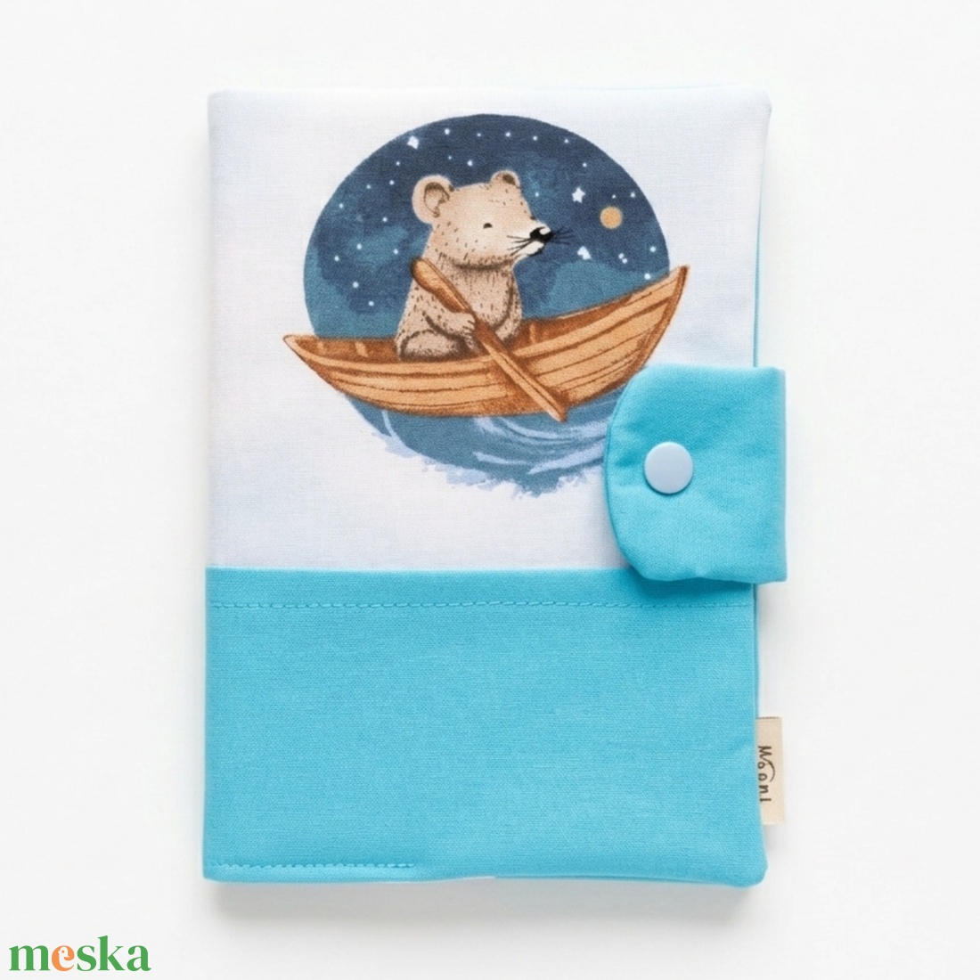 Csónakázás mintás gyermek egészségügyi kiskönyv borító - baba - mama - babaemlékek - egészségügyi kiskönyv borító - Meska.hu