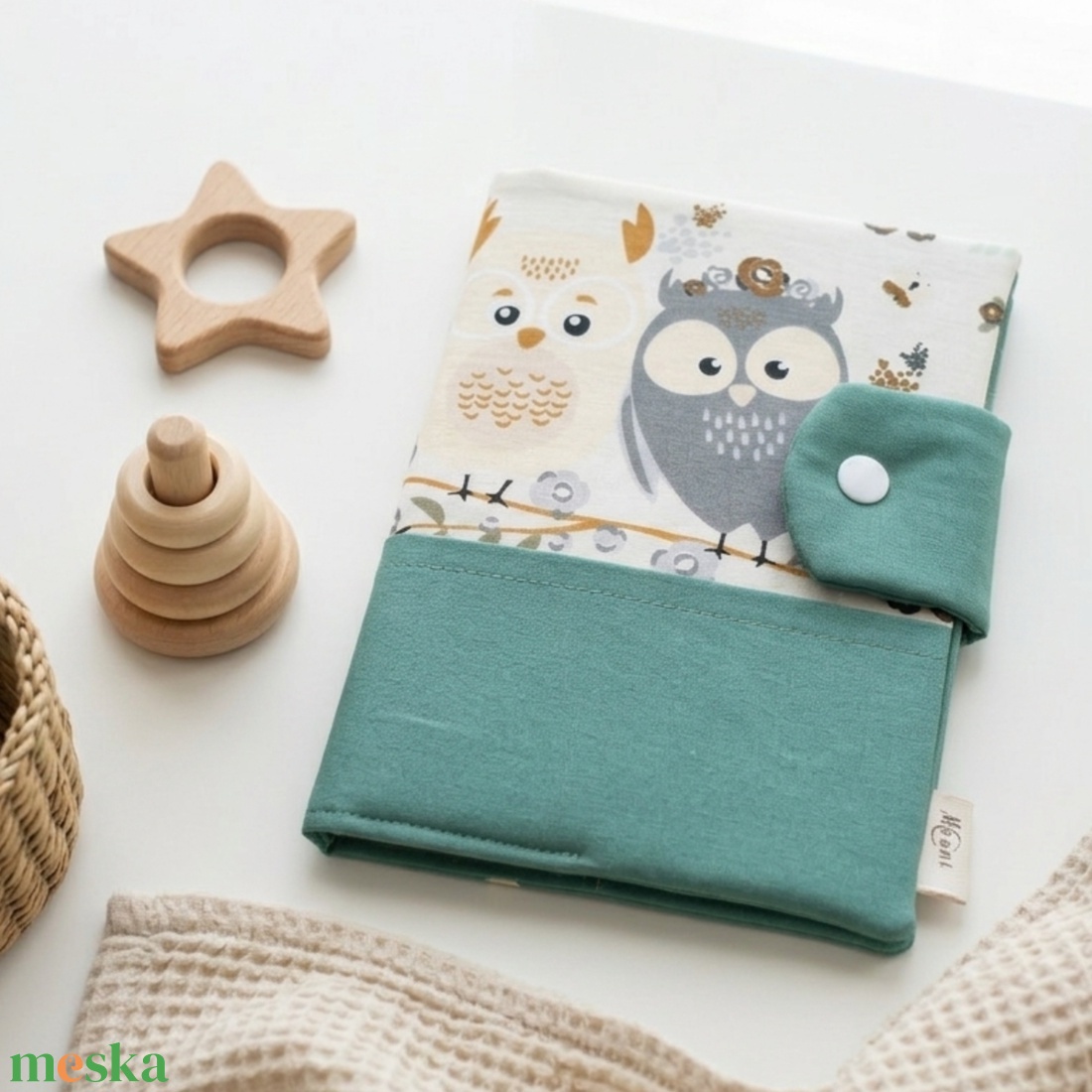 Baglyocskák � Gyermek egészségügyi kiskönyv borító - baba - mama - babaemlékek - egészségügyi kiskönyv borító - Meska.hu