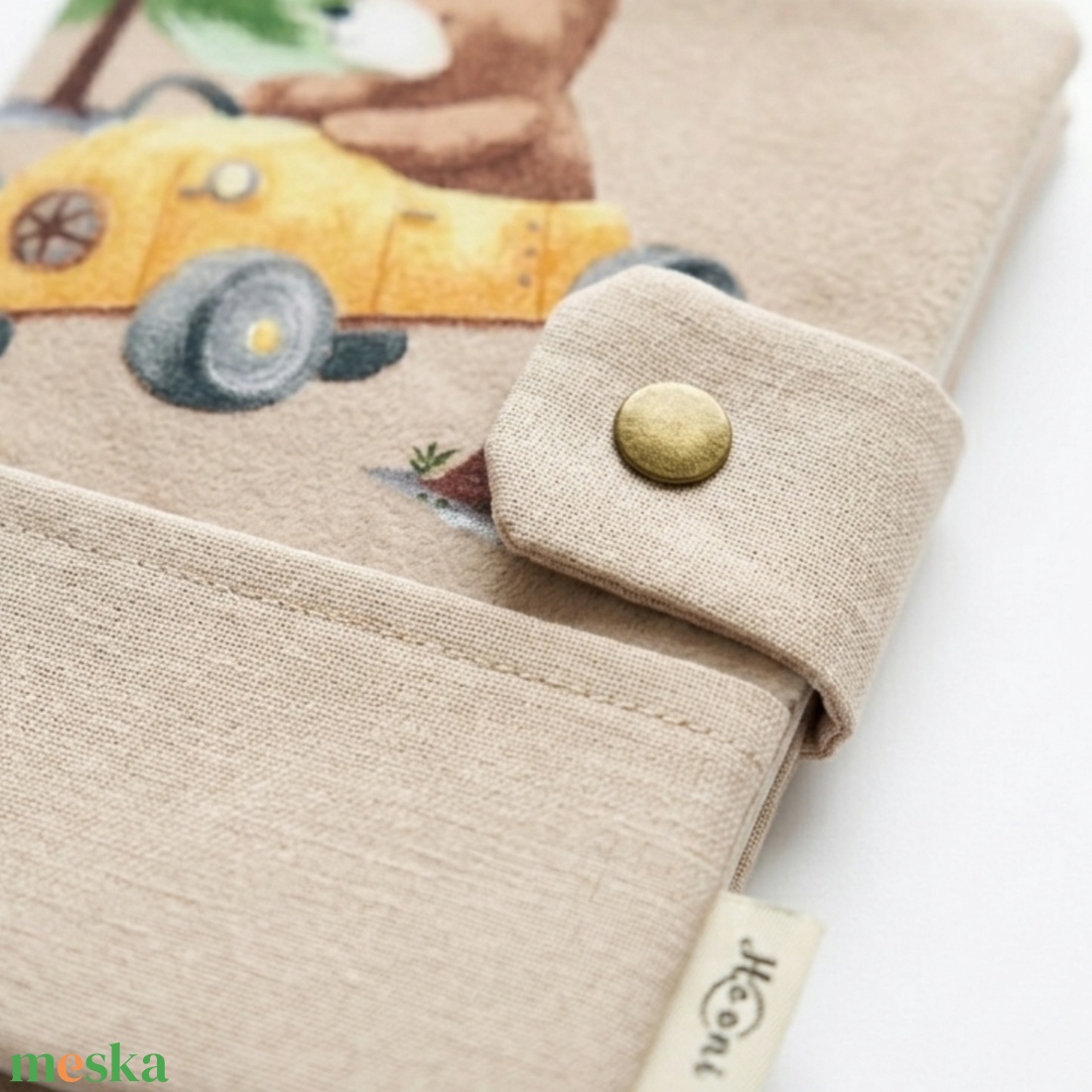 Erdei autókázás mintás gyermek egészségügyi kiskönyv borító - baba - mama - babaemlékek - egészségügyi kiskönyv borító - Meska.hu
