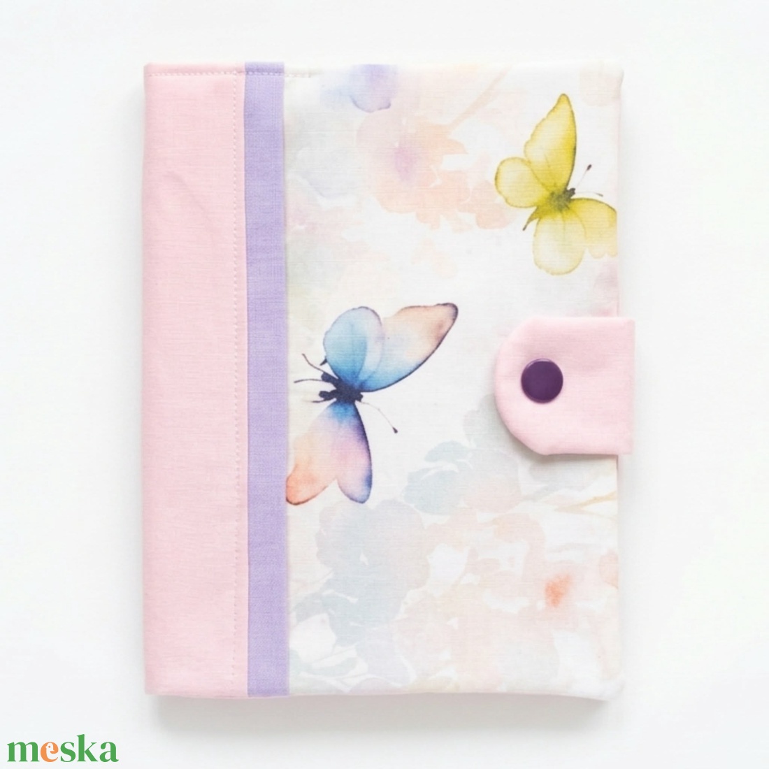 Pillangó mintás gyermek egészségügyi kiskönyv borító - baba - mama - babaemlékek - egészségügyi kiskönyv borító - Meska.hu