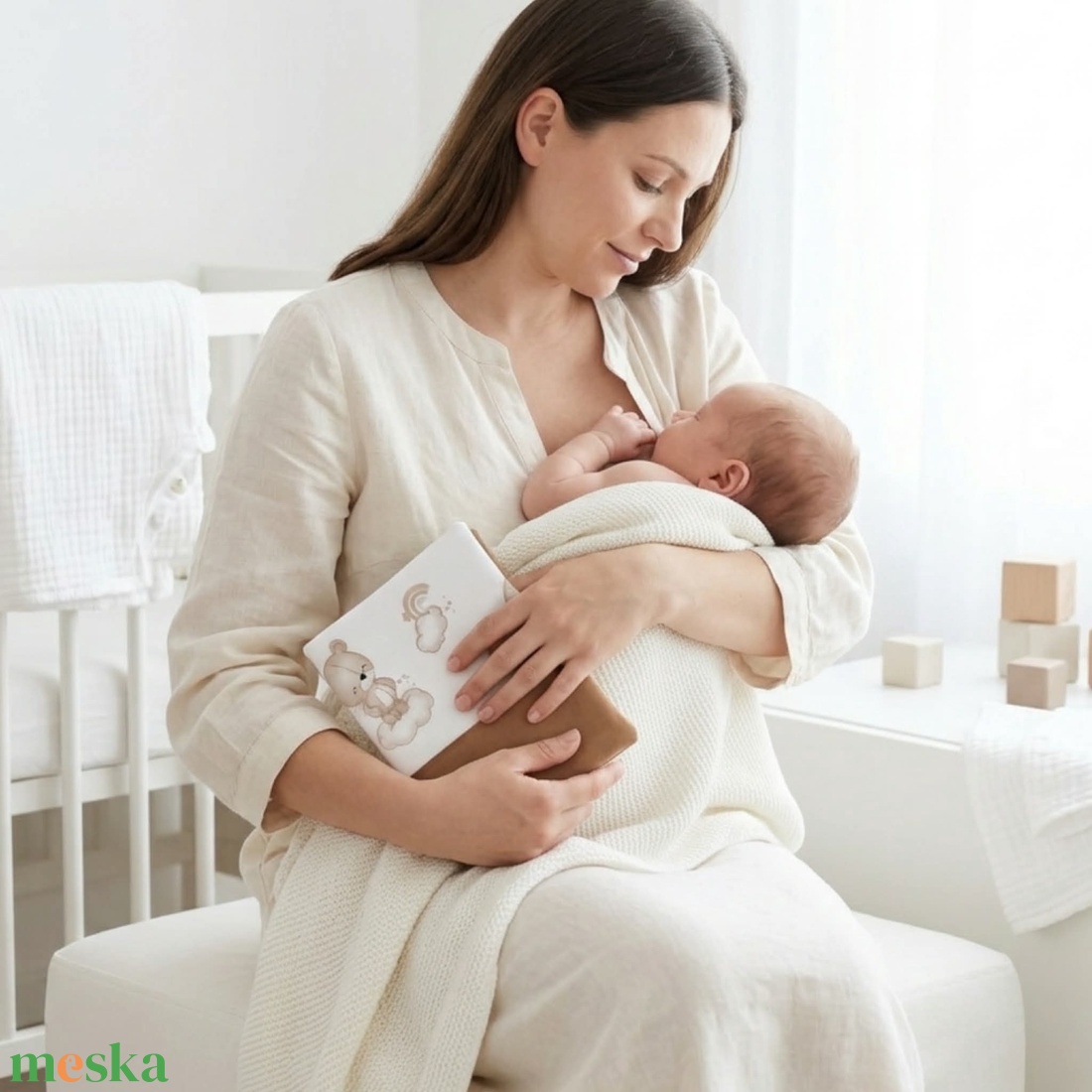 Kismackó mintás gyermek egészségügyi kiskönyv borító - baba - mama - babaemlékek - egészségügyi kiskönyv borító - Meska.hu