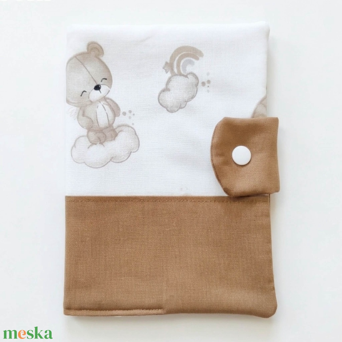 Kismackó mintás gyermek egészségügyi kiskönyv borító - baba - mama - babaemlékek - egészségügyi kiskönyv borító - Meska.hu