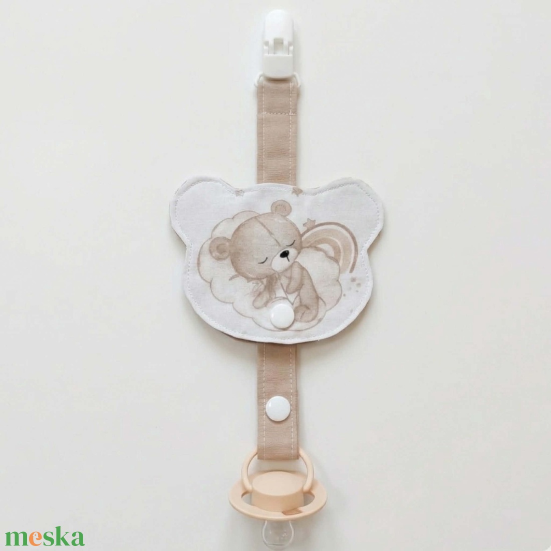 Kismackóm cumilánc � praktikus cumitartó babáknak - baba - mama - baba játékok - cumilánc - Meska.hu