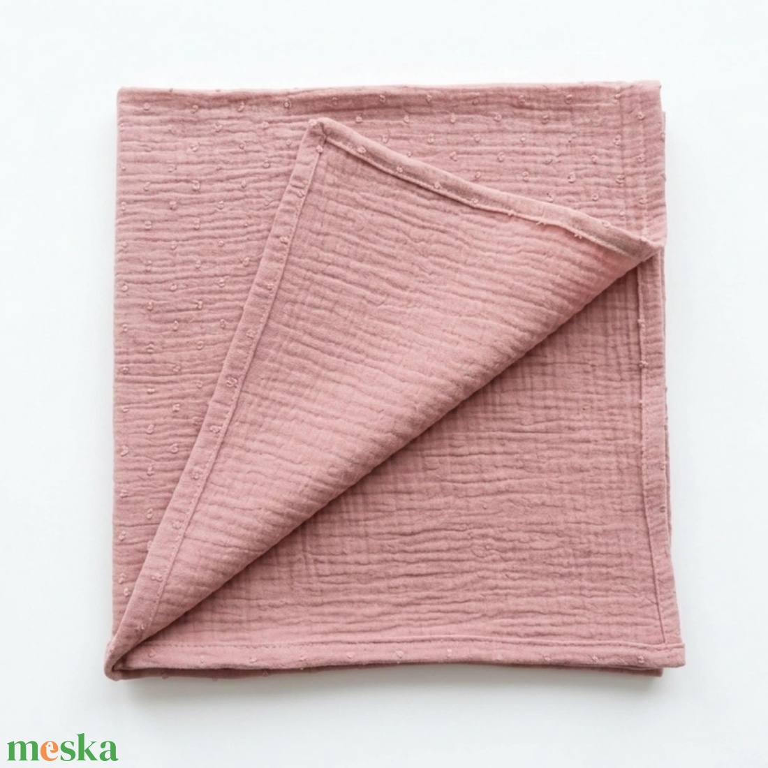 Világos mályva dupla géz babakendő és textilpelenka - baba - mama - pelenkázó, babafürdető kellékek - pelenka - Meska.hu