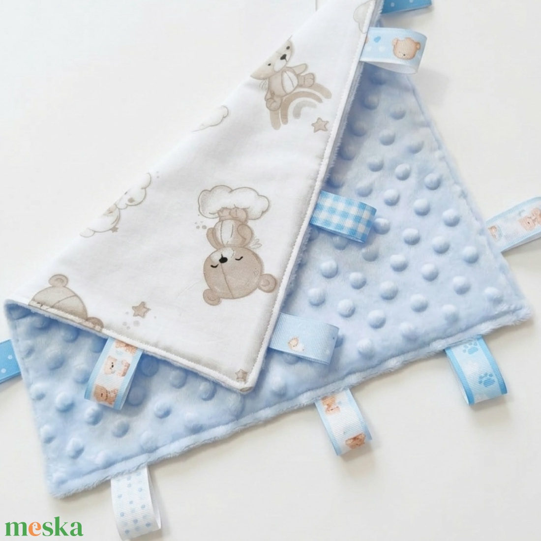 Kismackóm címke kendő � baba készségfejlesztő kendő - baba - mama - baba játékok - szundikendő, alvóka - Meska.hu