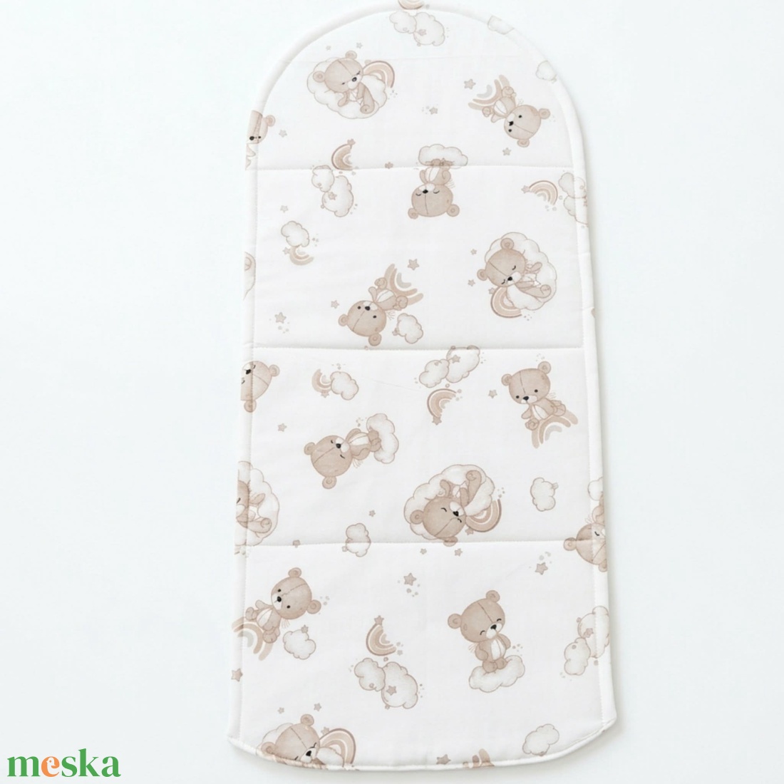 Kismackó mintás pamut babafészek betét - baba - mama - baba ágynemű - babafészek - Meska.hu