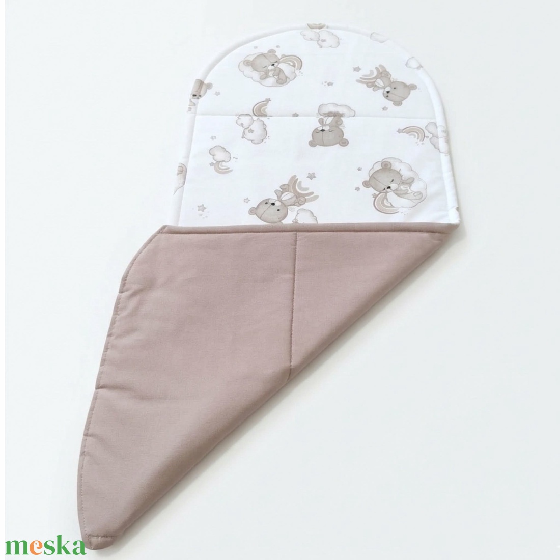 Kismackó mintás pamut babafészek betét - baba - mama - baba ágynemű - babafészek - Meska.hu