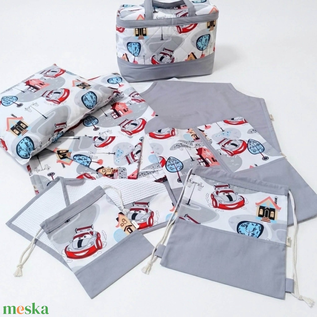 Verdás óriás ovis kezdőszett � 8 részes ágynemű és ovis szett bölcsibe és oviba - játék & sport - ovis felszerelés - ovis szett - Meska.hu