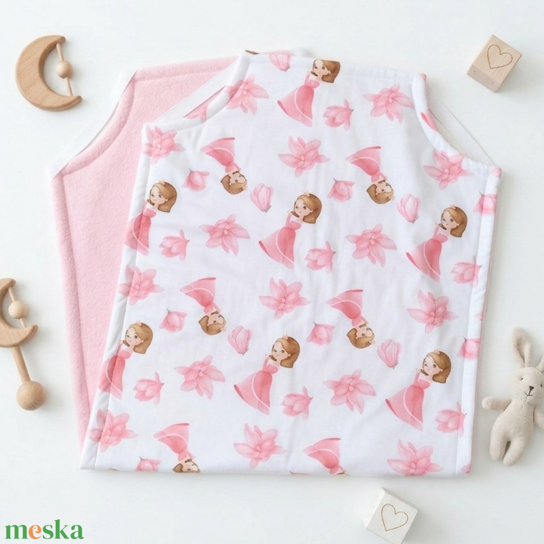 Hercegnős ovis kezdőszett pamut-polar � bölcsődei és óvodai ágynemű szett - játék & sport - ovis felszerelés - ovis szett - Meska.hu