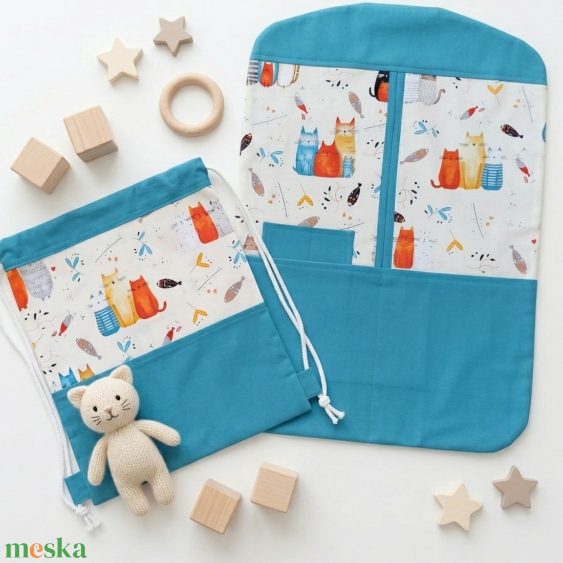 Cicás ovis ruhás zsák szett � bölcsődei és óvodai tornazsák szett - játék & sport - ovis felszerelés - ovis szett - Meska.hu