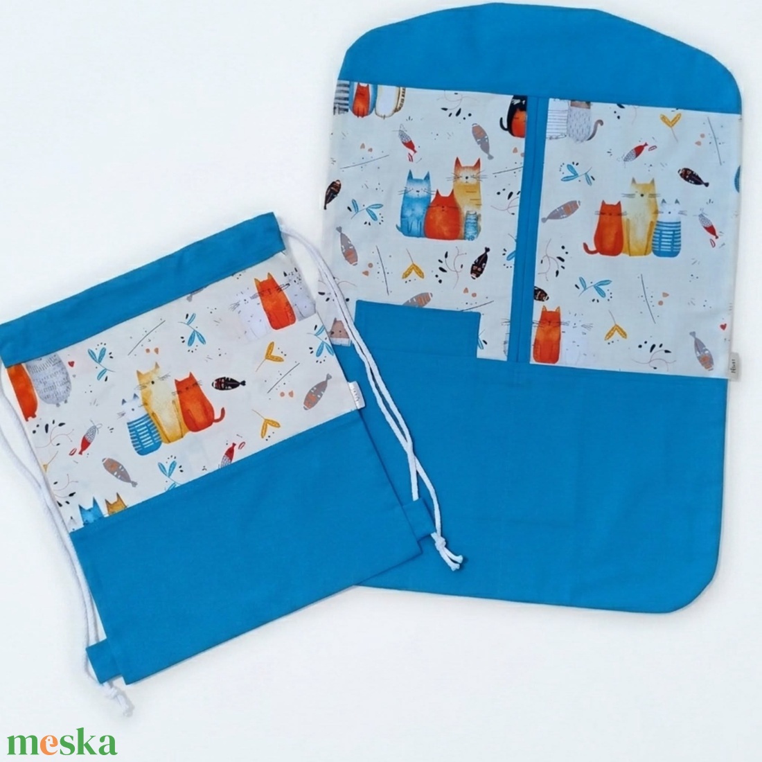 Cicás ovis ruhás zsák szett � bölcsődei és óvodai tornazsák szett - játék & sport - ovis felszerelés - ovis szett - Meska.hu