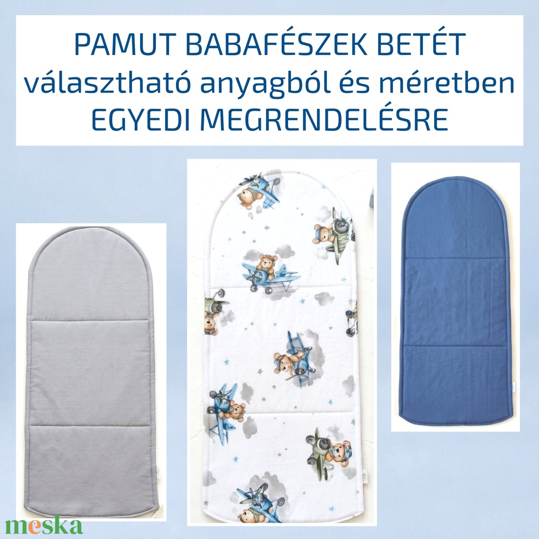 Pamut babafészek betét � babáknak - egyedi megrendelésre - választható anyagból és méretben - baba - mama - baba ágynemű - babafészek - Meska.hu