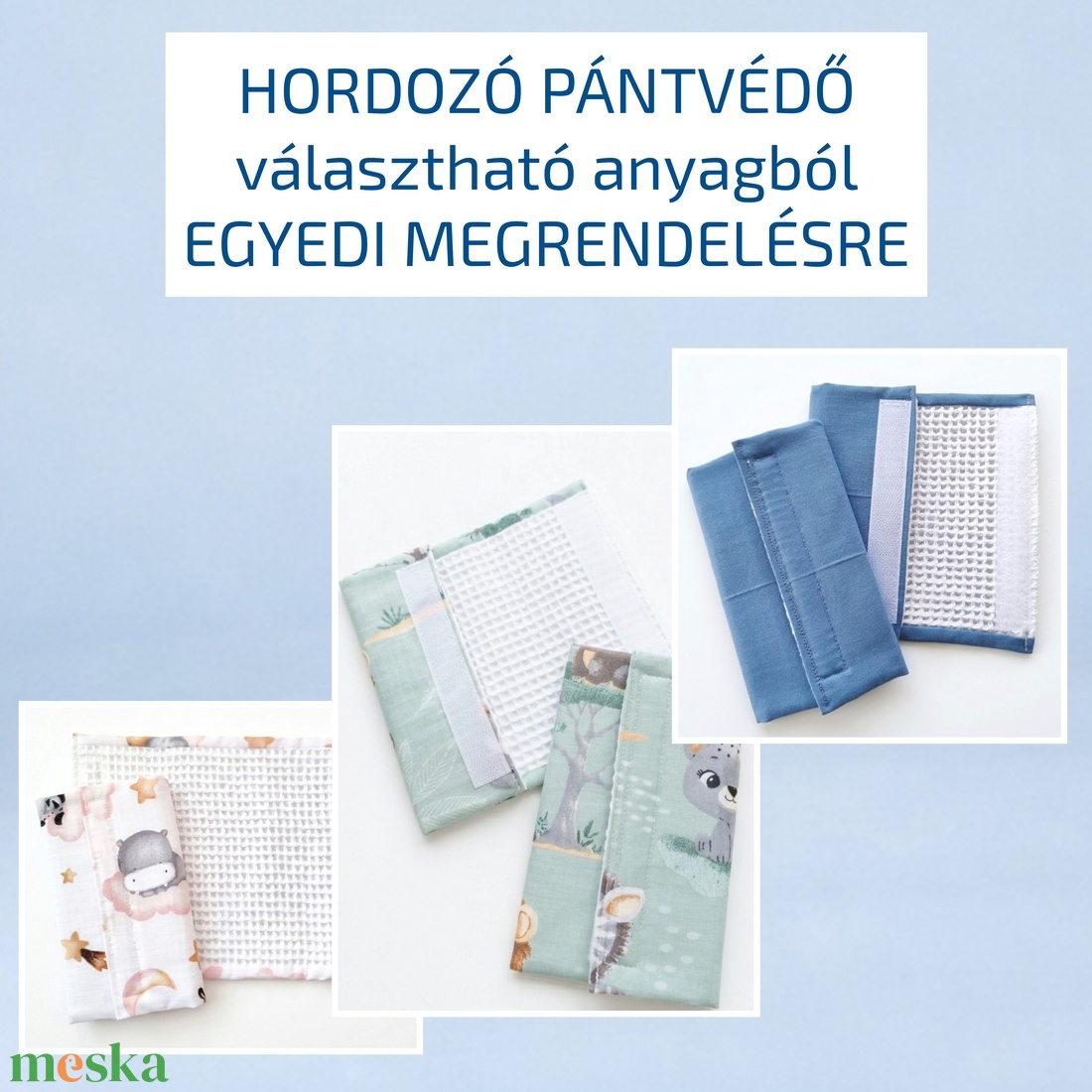 Hordozó pántvédő, pántrágóka � babáknak - egyedi megrendelésre - választható anyagból (2 db) - baba - mama - baba játékok - rágóka - Meska.hu