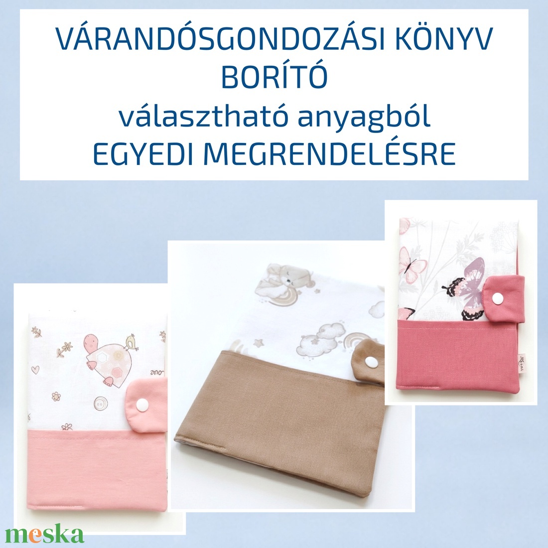 Várandósgondozási könyv borító kismamáknak � egyedi megrendelésre - választható anyagból - baba - mama - babaemlékek - egészségügyi kiskönyv borító - Meska.hu