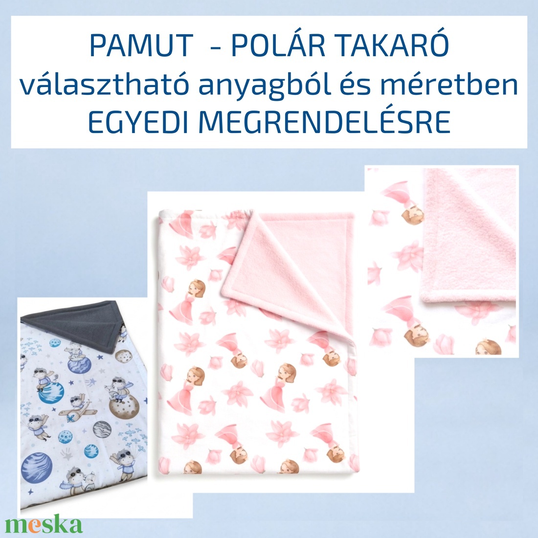 Pamut - polár takaró � gyermek takaró - egyedi megrendelésre - választható anyagból és méretben - játék & sport - ovis felszerelés - ovis ágynemű - Meska.hu